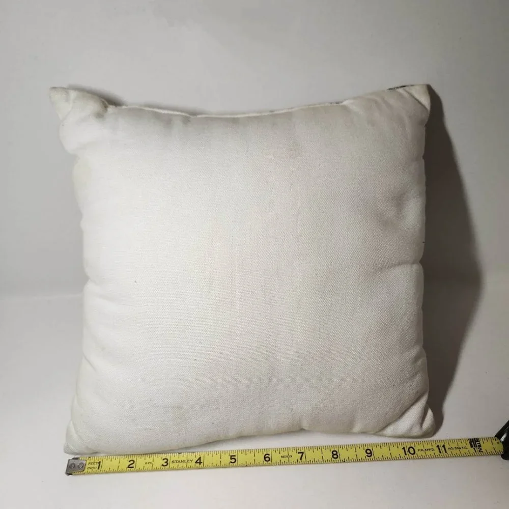 Decorative Pillow Rorschach Test Abstract Gray White Black Marble 11
